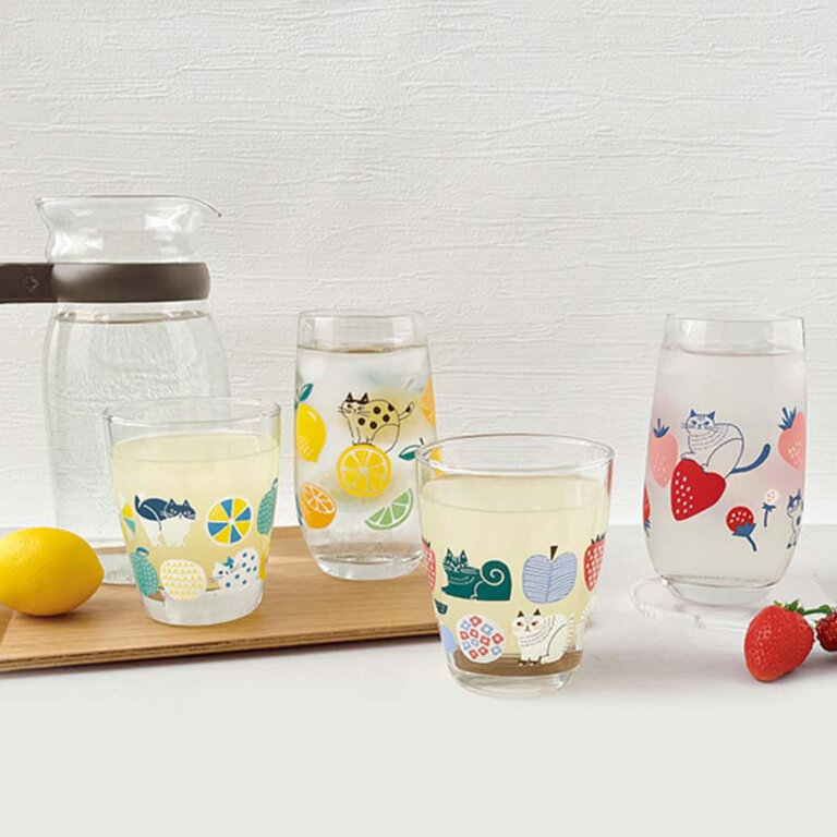 Fika Japan Fika Juice Glass Citrus Cat