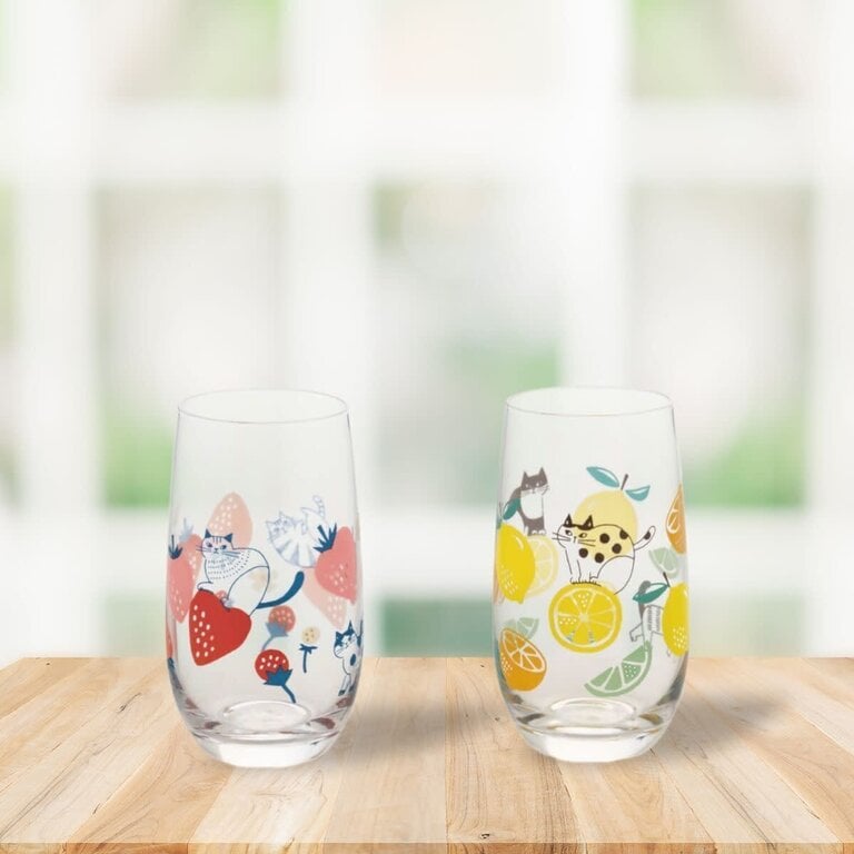 Fika Japan Fika Tall Glass Tumbler Strawberry