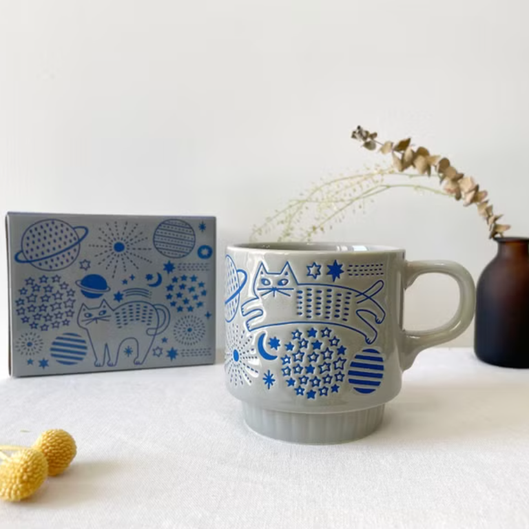 Fika Japan Fika Space Cat Stackable Mug 300ml