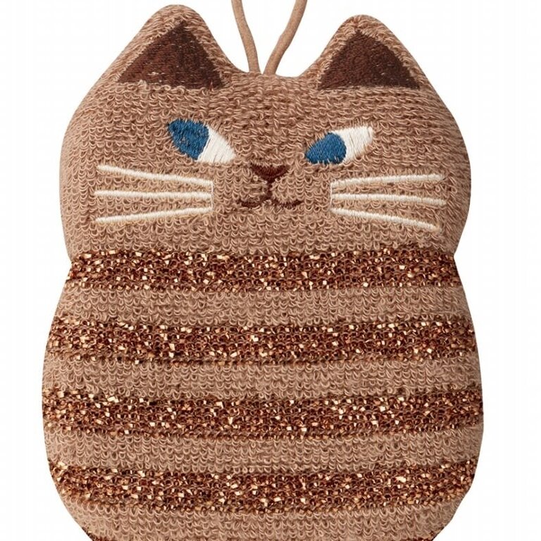 Fika Japan Fika Dish Sponge Brown Cat