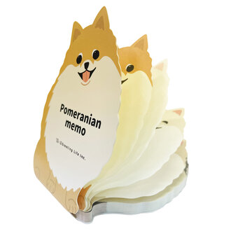 J-Stickers J-Stickers Memo Pad - Pomerarian J-Stickers J-Stickers Memo Pad - Pomerarian
