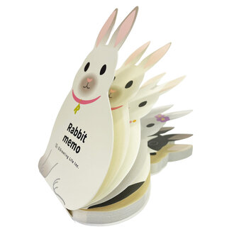 J-Stickers J-Stickers Memo Pad - Rabbit J-Stickers J-Stickers Memo Pad - Rabbit