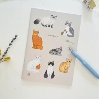 J-Stickers J-Stickers Cats Notebook