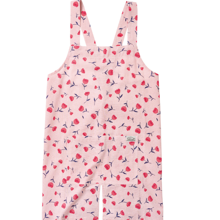 R-Co Japan R-Co Cotton Cross Back Apron - Pink Floral