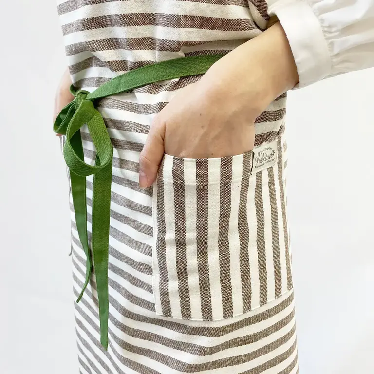 R-Co Japan R-Co Cotton Apron - Black w Red Trim