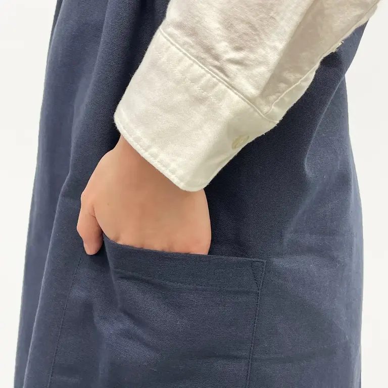 R-Co Japan R-Co Cotton Cross-Back Apron - Navy