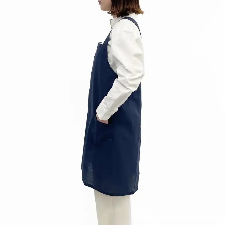 R-Co Japan R-Co Cotton Cross-Back Apron - Navy