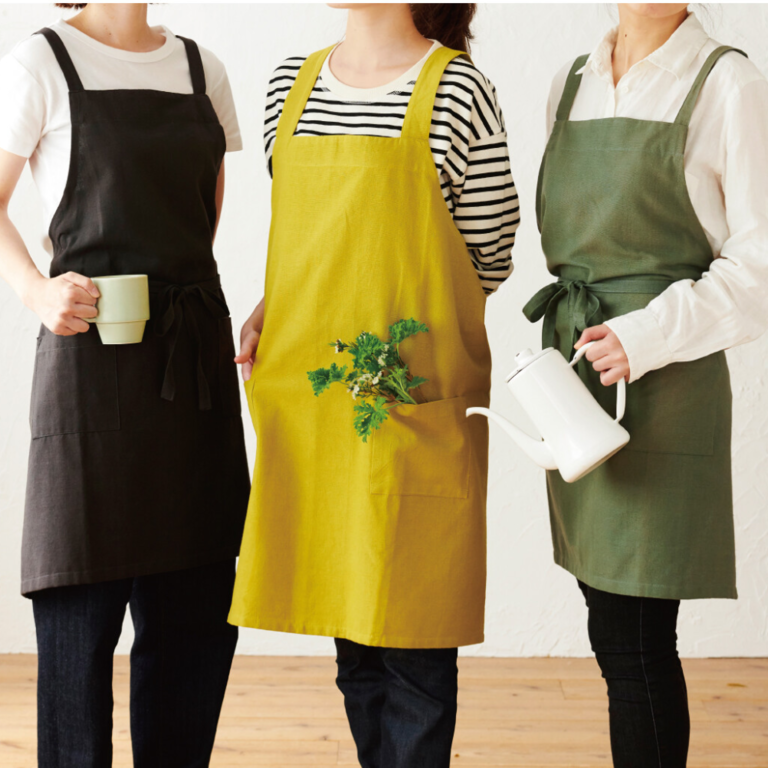 R-Co Japan R-Co Cotton Cross-Back Apron - Yellow