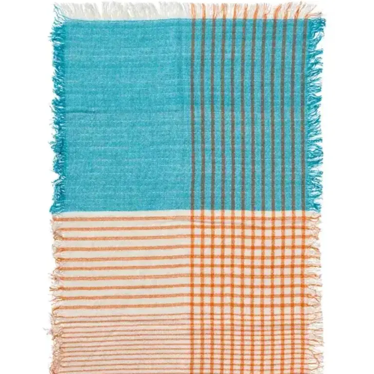 R-Co Japan R-Co Double Gauze Dishtowel - Blue/Orange