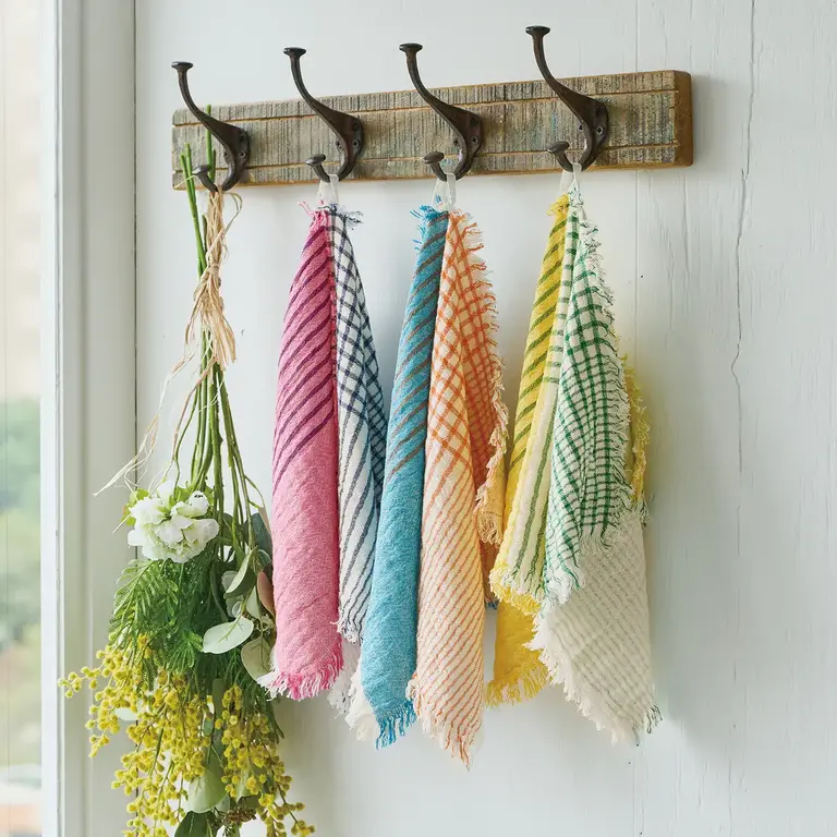 R-Co Japan R-Co Double Gauze Dishtowel - Berry/Plum