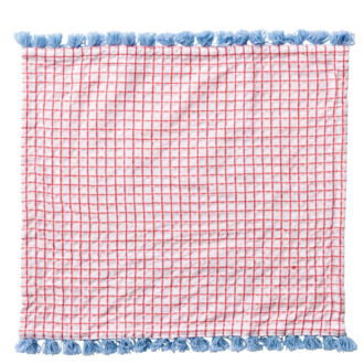 R-Co Japan R-Co Cotton Waffle Dishtowel Red Grid