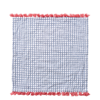 R-Co Japan R-Co Cotton Waffle Dishtowel Navy Grid