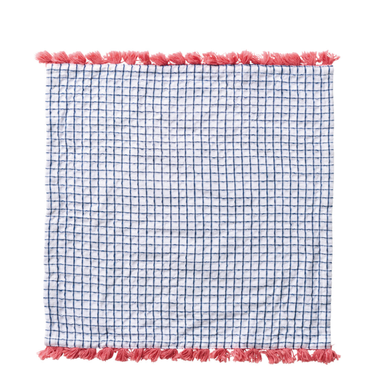 R-Co Japan R-Co Cotton Waffle Dishtowel Navy Grid