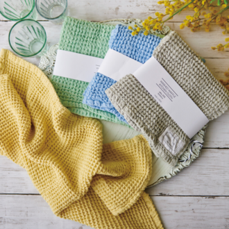 R-Co Japan R-Co Cotton Waffle Dishtowel - Green