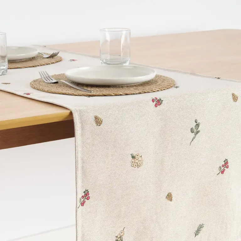 SGH SGH Cotton Table Runner 45x140cm - Conifer