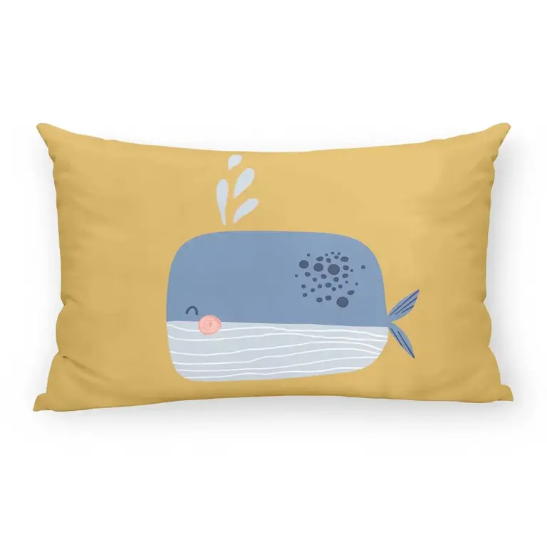 SGH SGH Cotton Cushion Whale 30x50cm  (w. insert)