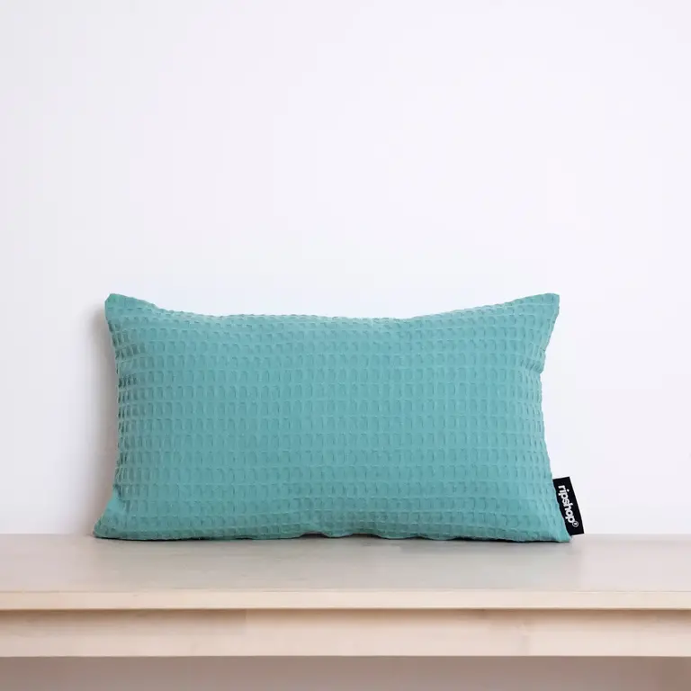SGH SGH Cotton Waffle Cushion Turquoise 30x50cm  (w. insert)