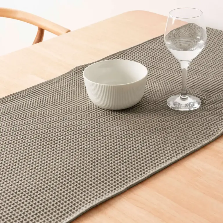 SGH SGH Cotton Waffle Table Runner 45x140 cm - Walnut