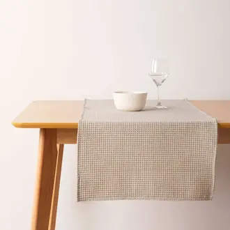 SGH SGH Cotton Waffle Table Runner 45x140 cm - Beige SGH SGH Cotton Waffle Table Runner 45x140 cm - Beige