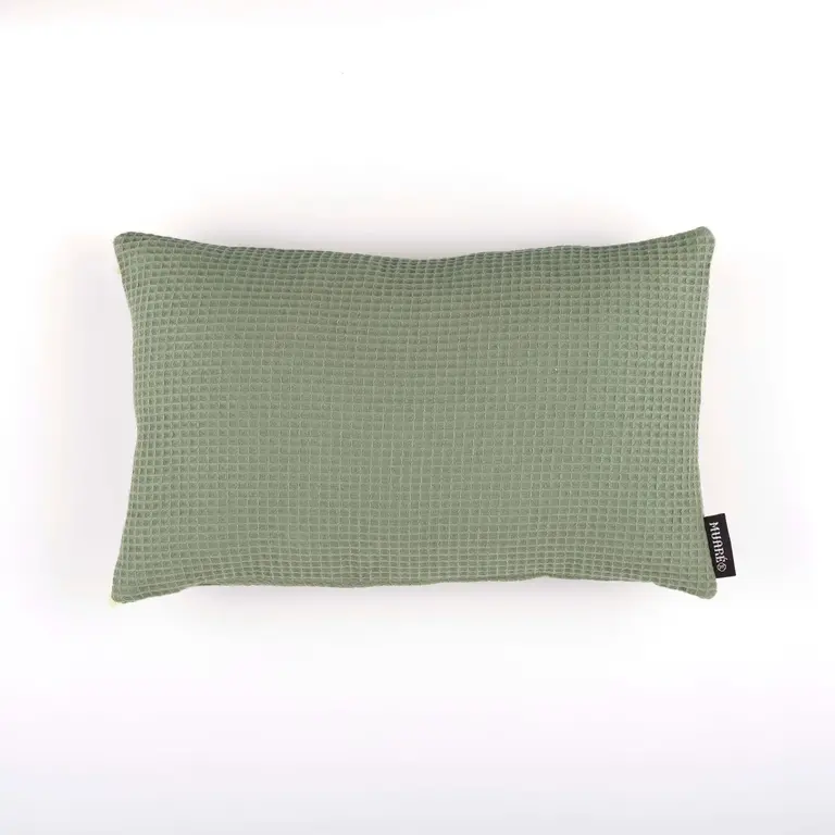 SGH SGH Cotton Waffle Cushion Sage Green 30x50cm  (w. insert)