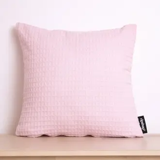 SGH SGH Cotton Waffle Cushion Cover Pink 45cm