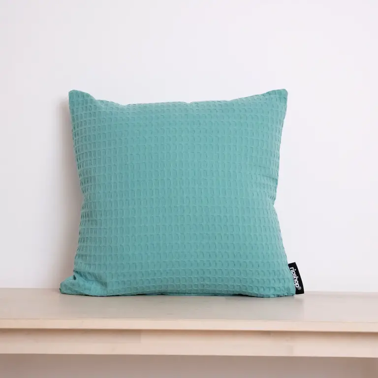 SGH SGH Cotton Waffle Cushion Turquoise 45cm (w. insert)