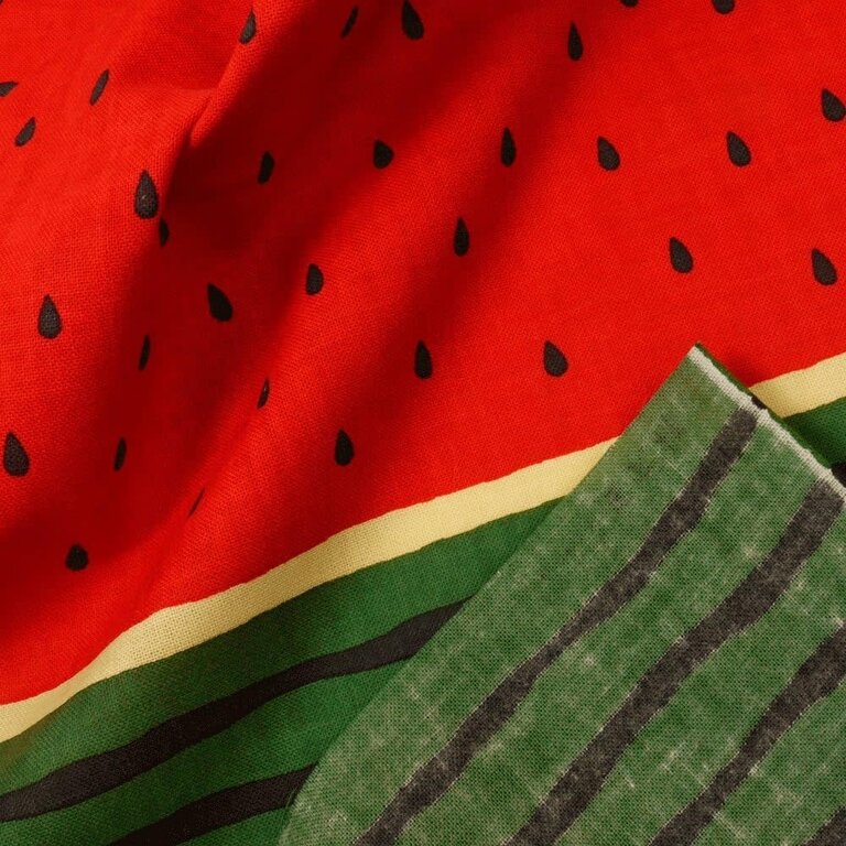 Hama-Yo Hama-Yo Japanese Cotton Tenugui Cloth - Watermelon