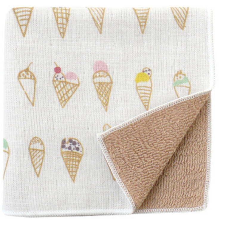 Hama-Yo Hama-Yo Japanese Cotton Handkerchief / Face Towel - Ice Cream