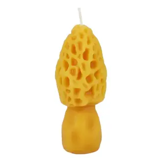 Honey Candles HC Beeswax Candle Morel 4.25"