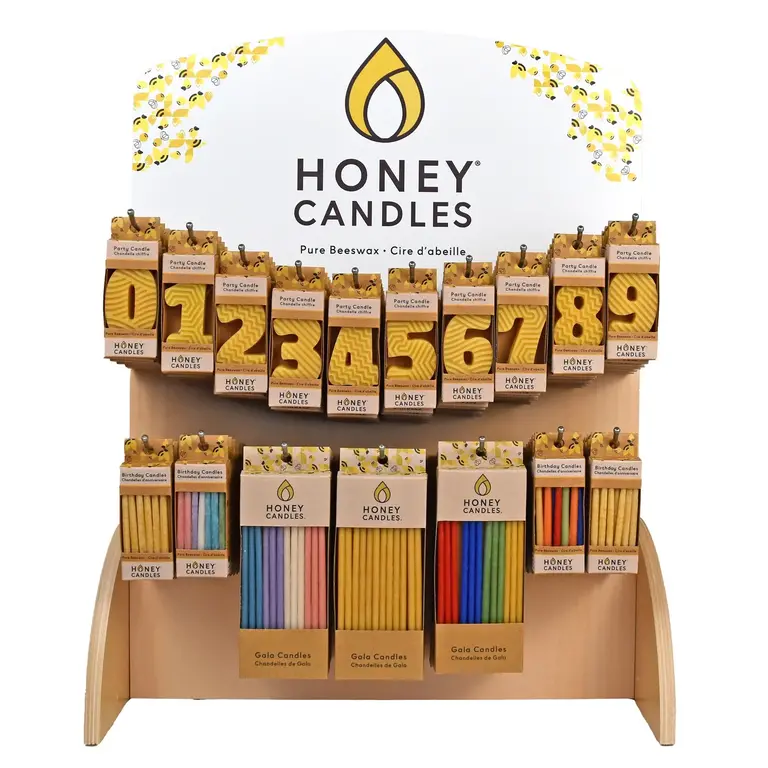 Honey Candles HC Beeswax Birthday Candle Number