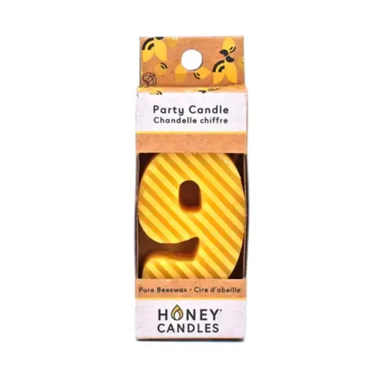 Honey Candles HC Beeswax Birthday Candle Number