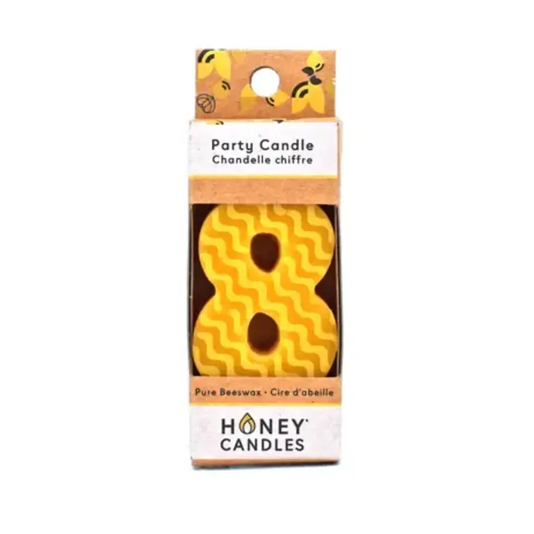 Honey Candles HC Beeswax Birthday Candle Number