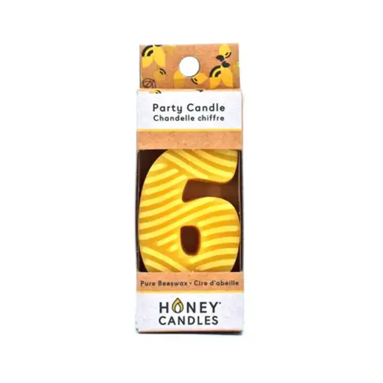 Honey Candles HC Beeswax Birthday Candle Number