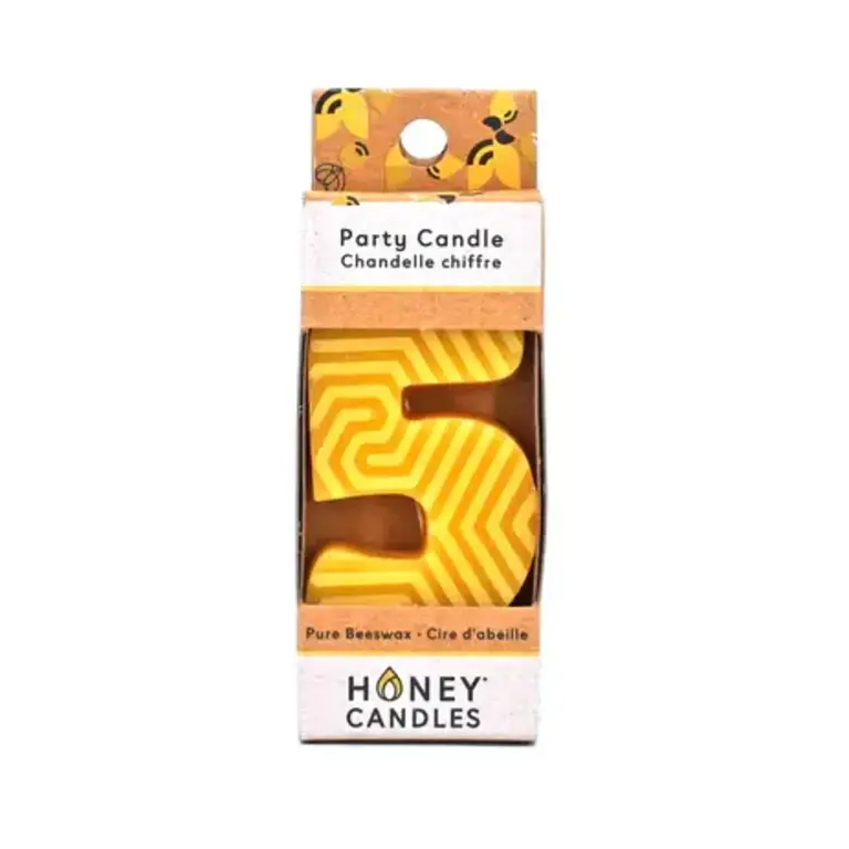 Honey Candles HC Beeswax Birthday Candle Number