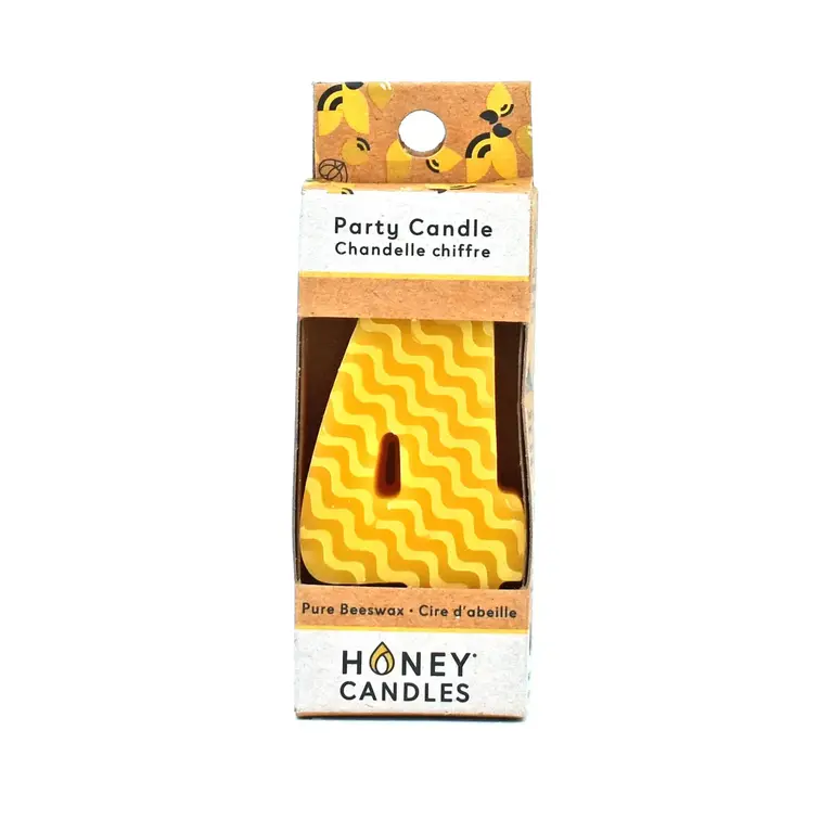Honey Candles HC Beeswax Birthday Candle Number