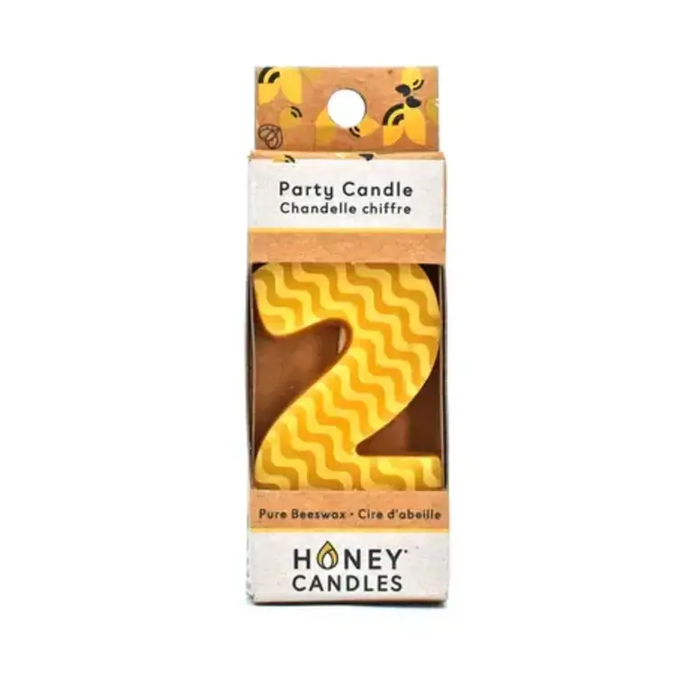 Honey Candles HC Beeswax Birthday Candle Number