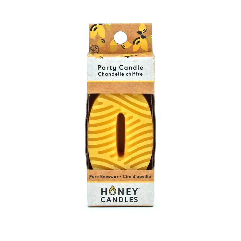Honey Candles HC Beeswax Birthday Candle Number