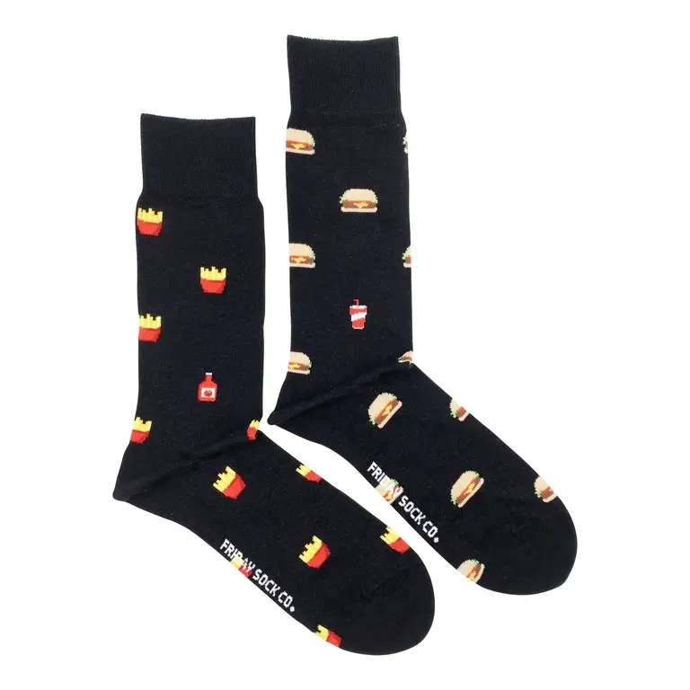 Friday Sock Co Friday Sock Co Fries And Burger Socks