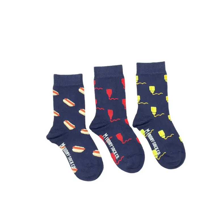 Friday Sock Co Friday Sock Co Kids Socks Hot Dog - Age 2-4