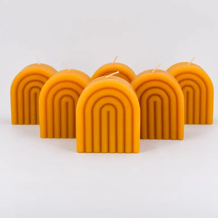 Honey Candles HC Beeswax Candle Arch 3.5"