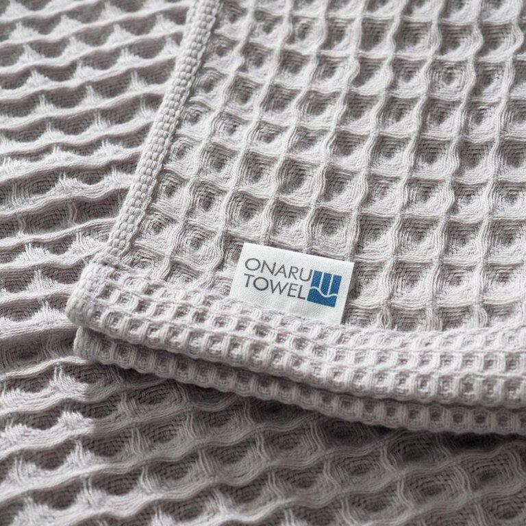 Nomu Nomu Japan Imabari Waffle Hand Towel 34x80cm Grey