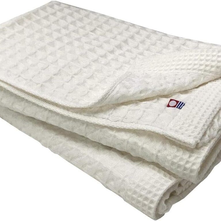 Nomu Nomu Japan Imabari Waffle Bath Towel 63x130cm Ivory