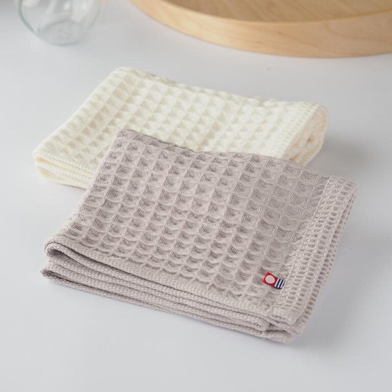 Nomu Nomu Japan Imabari Waffle Hand Towel 34x80cm Ivory