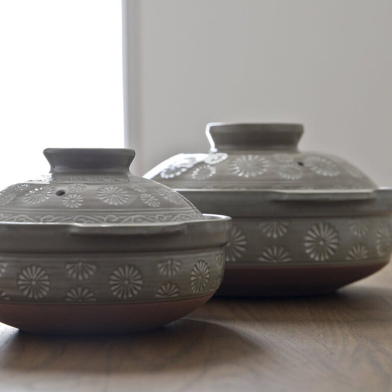 Kumu Japan Nonstick Earthenware Pot (Donabe) w Lid Size #9