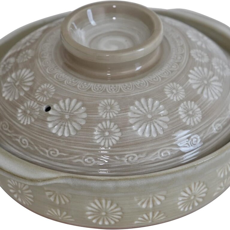 Kumu Japan Nonstick Earthenware Pot (Donabe) w Lid Size #9