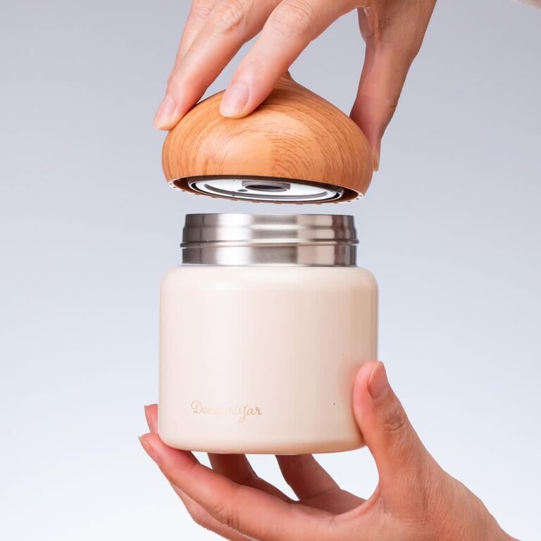 Kumu Japan Acorn Double Walled Thermos 330ml Ivory