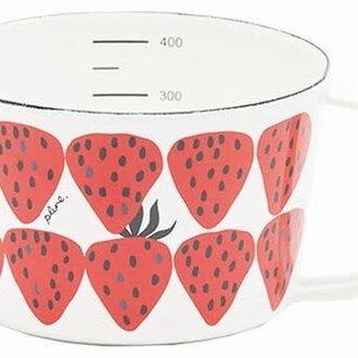 Kumu Japan Strawberry Enamel Measuring Cup 450ml