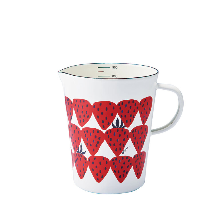 Kumu Japan Strawberry Enamel Measuring Cup 930ml