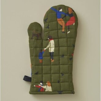 Sylvie Thiriez SylvieThiriez Cotton Oven Mitt Central Park Sylvie Thiriez SylvieThiriez Cotton Oven Mitt Central Park