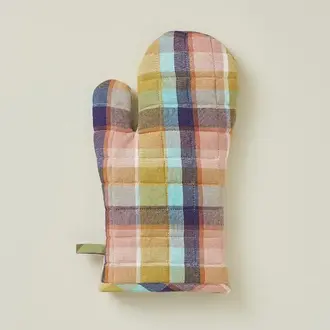 Sylvie Thiriez SylvieThiriez Cotton Oven Mitt Plaid Sylvie Thiriez SylvieThiriez Cotton Oven Mitt Plaid